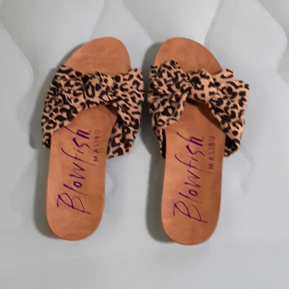 Cheetah print sandals from Blowfish Malibu